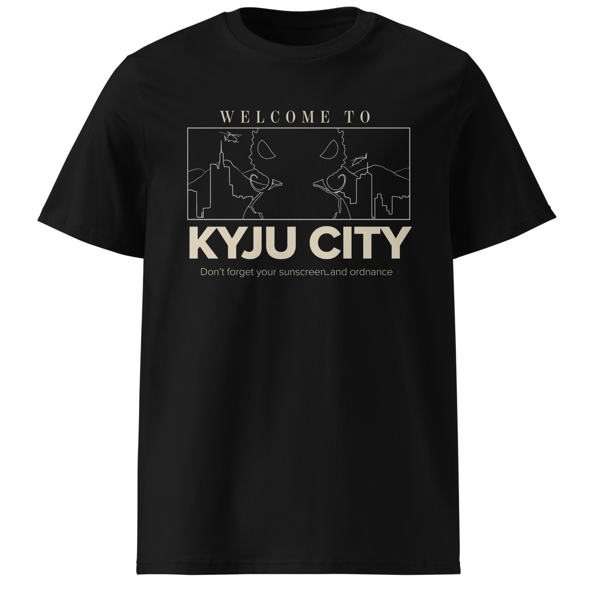 Welcome To Kyju City- Black Tee by BabiKaiju