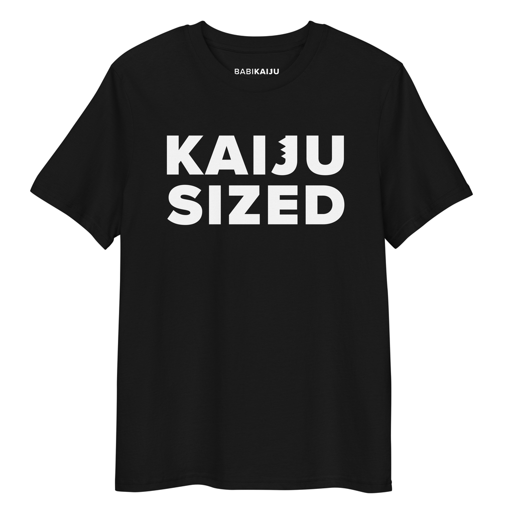 KAIJU SIZED — Unisex Black Tee by BabiKaiju