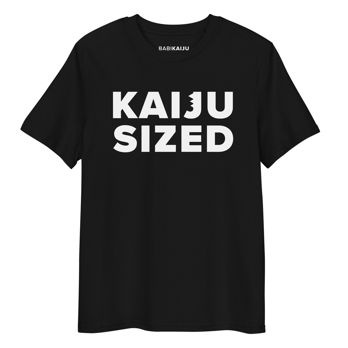 KAIJU SIZED — Unisex Black Tee by BabiKaiju